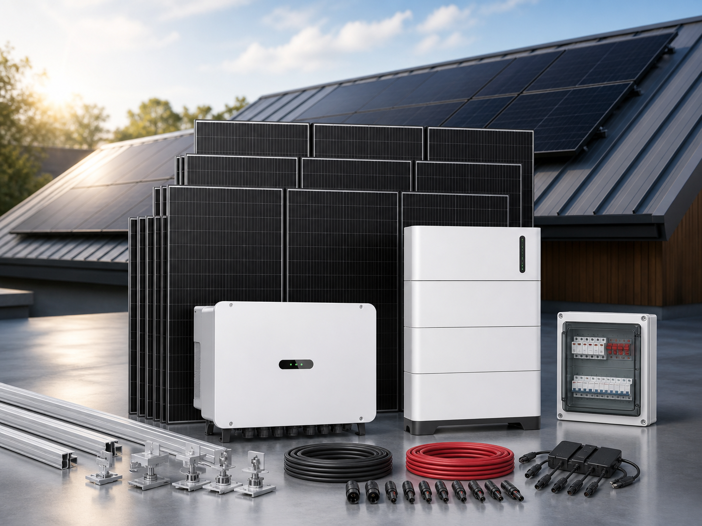 Solarna elektrana 10 kWp trofazna s baterijom i Hoymiles inverterom